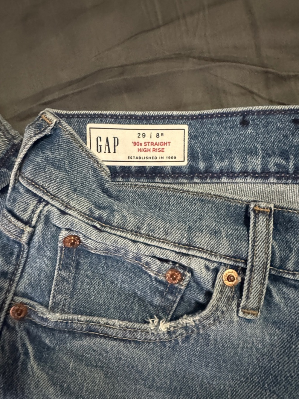GAP Light Blue Straight Leg Women’s Jeans - Picture 2 of 6